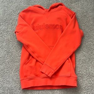 Lululemon bright orange hoodie